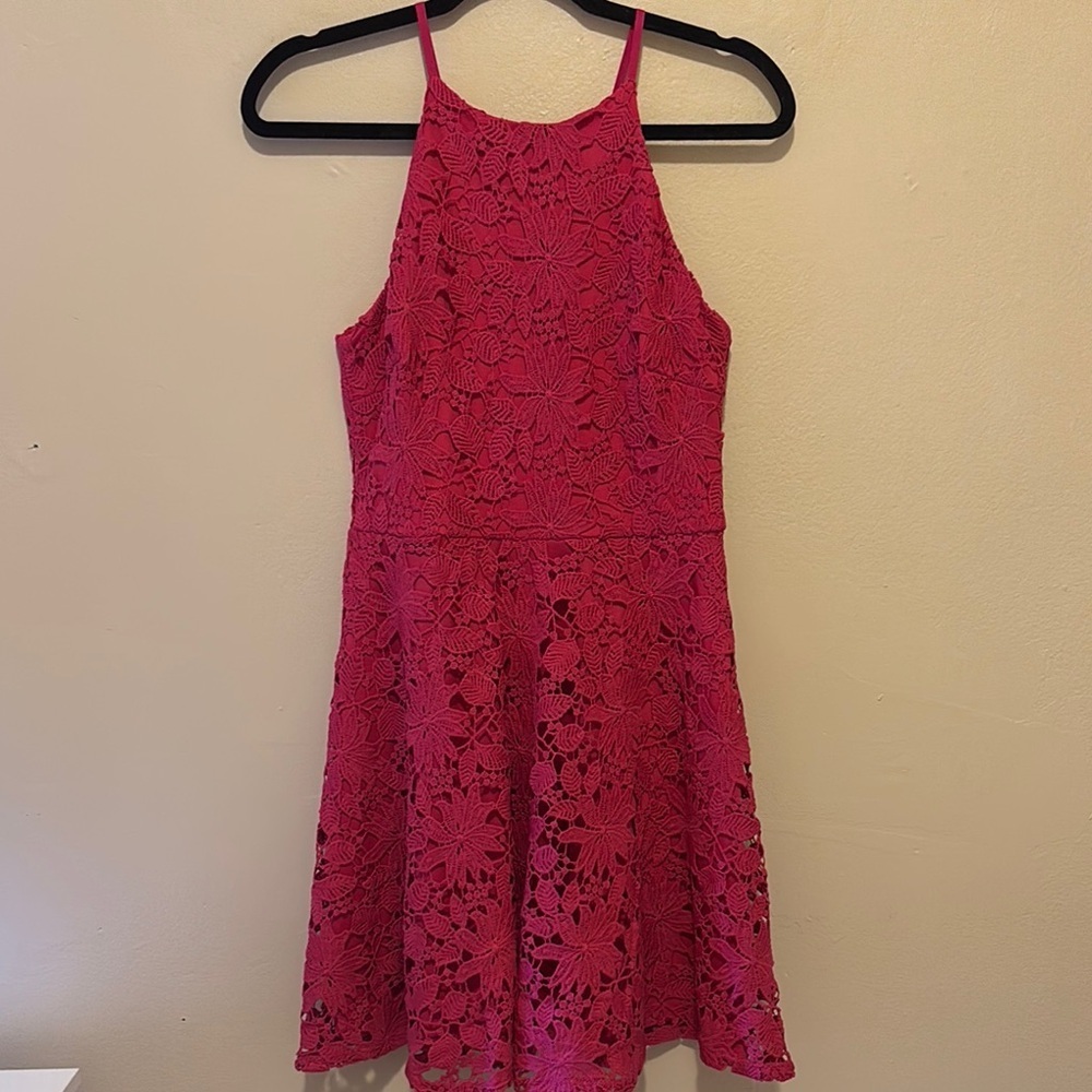 Soprano Fuchsia Lace Kids Dress